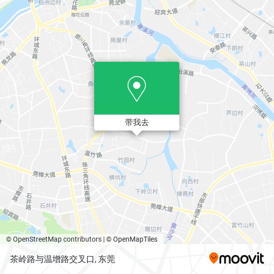 茶岭路与温增路交叉口地图