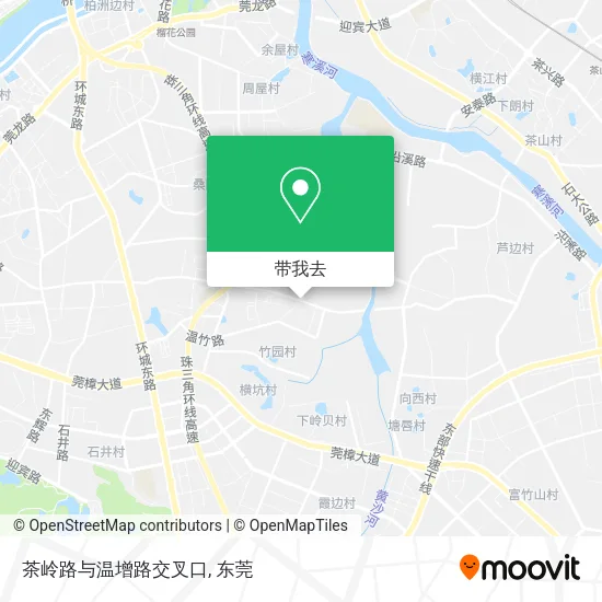 茶岭路与温增路交叉口地图