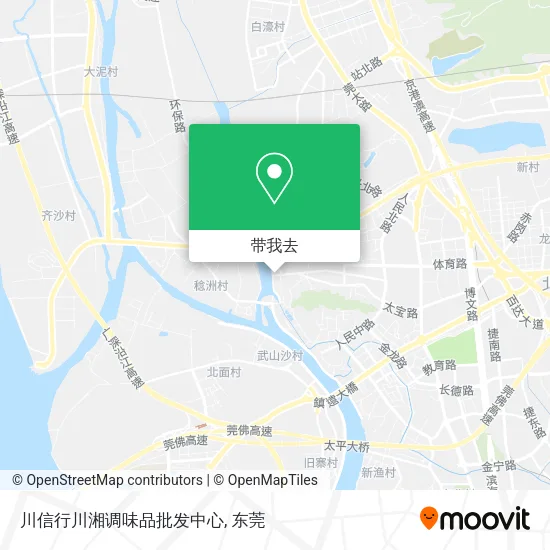 川信行川湘调味品批发中心地图