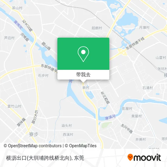 横沥出口(大圳埔跨线桥北向)地图