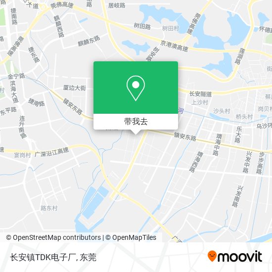 长安镇TDK电子厂地图