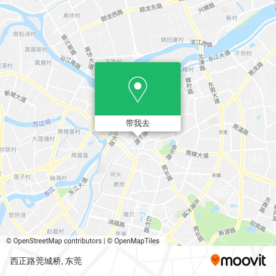 西正路莞城桥地图