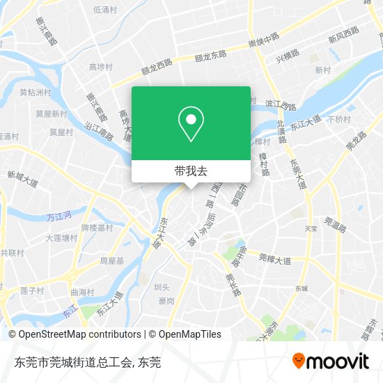 东莞市莞城街道总工会地图