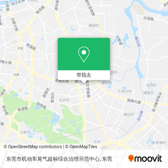 东莞市机动车尾气超标综合治理示范中心地图