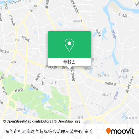 东莞市机动车尾气超标综合治理示范中心地图