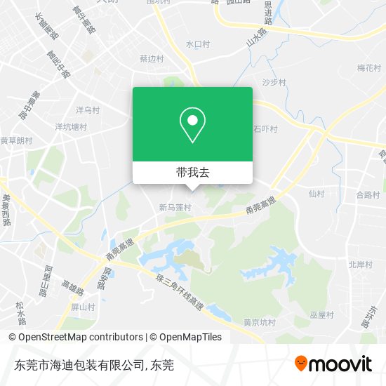 东莞市海迪包装有限公司地图