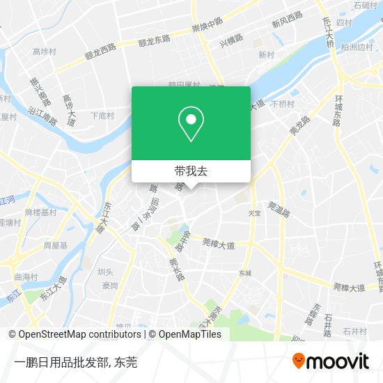 一鹏日用品批发部地图