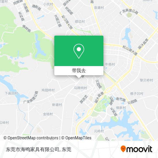 东莞市海鸣家具有限公司地图