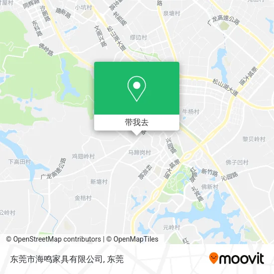 东莞市海鸣家具有限公司地图