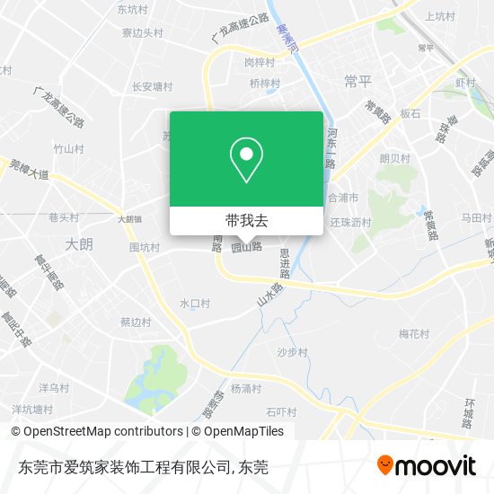 东莞市爱筑家装饰工程有限公司地图