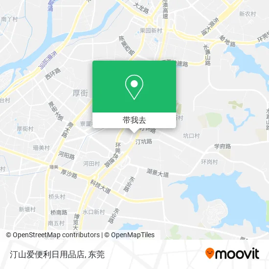 汀山爱便利日用品店地图