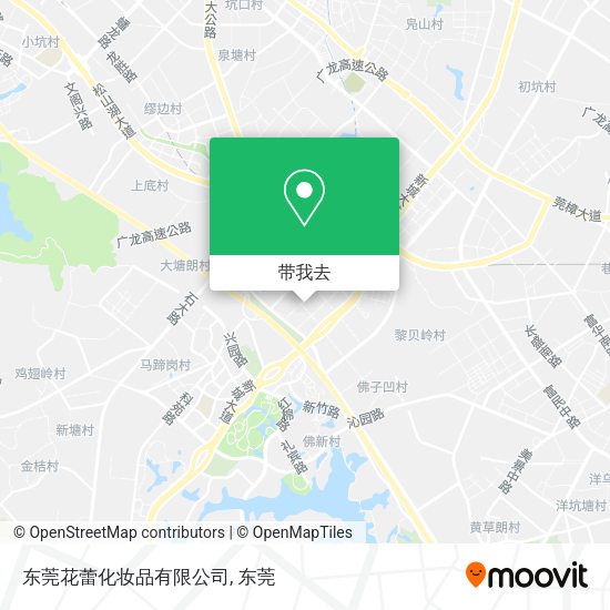 东莞花蕾化妆品有限公司地图