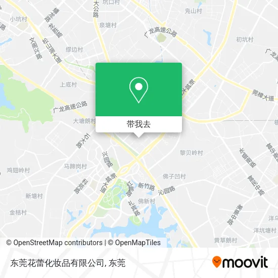 东莞花蕾化妆品有限公司地图