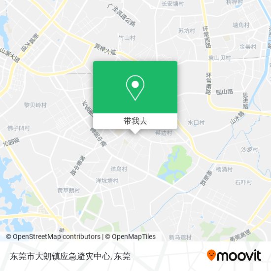 东莞市大朗镇应急避灾中心地图