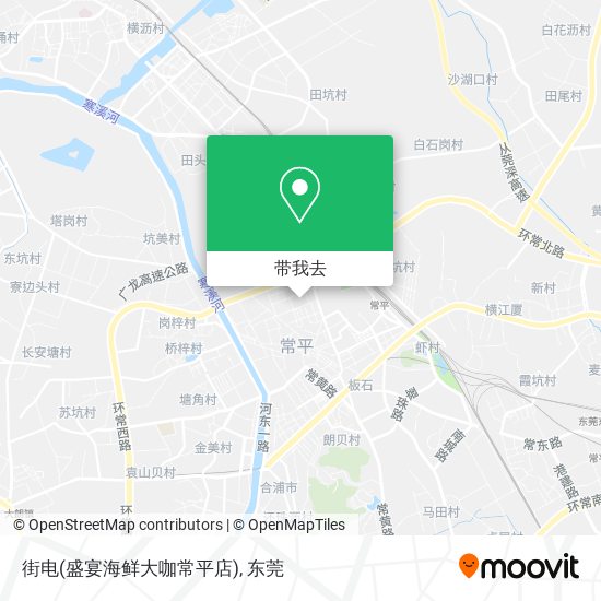街电(盛宴海鲜大咖常平店)地图