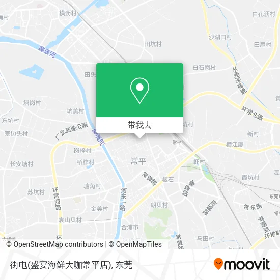 街电(盛宴海鲜大咖常平店)地图