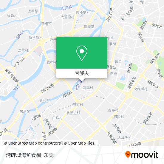 湾畔城海鲜食街地图