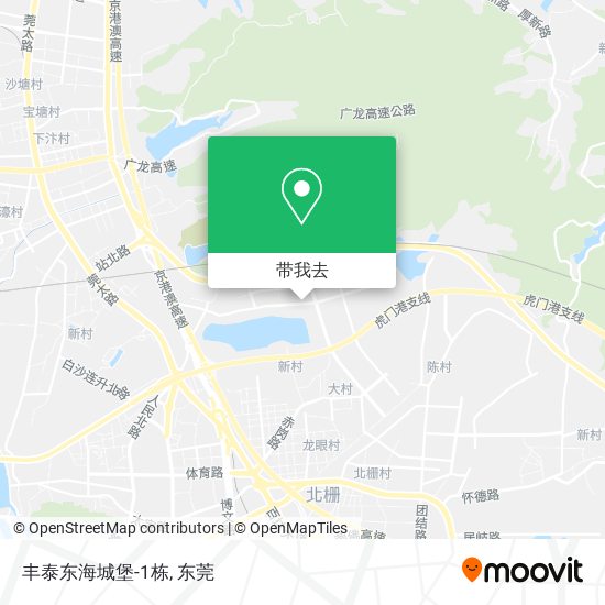 丰泰东海城堡-1栋地图