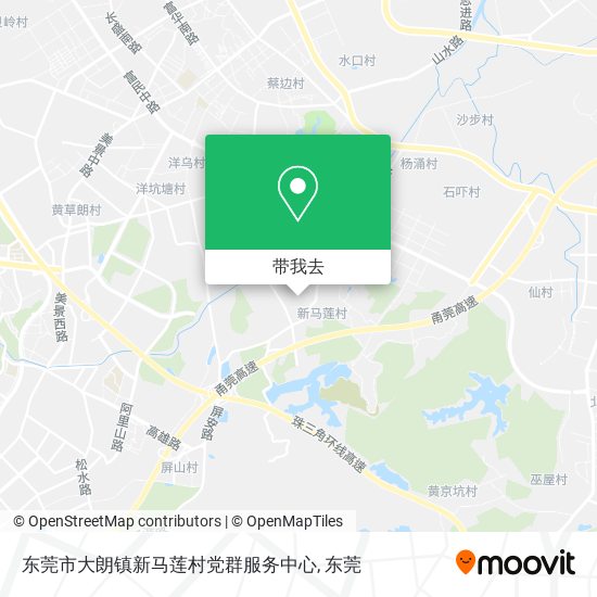 东莞市大朗镇新马莲村党群服务中心地图