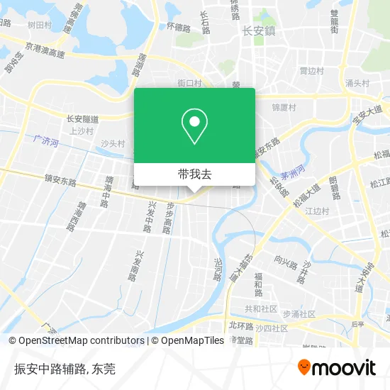 振安中路辅路地图