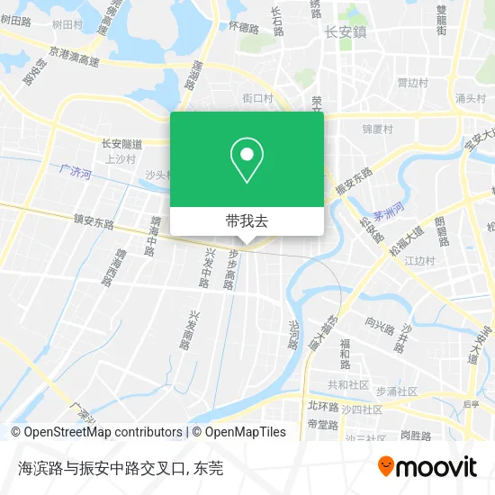海滨路与振安中路交叉口地图