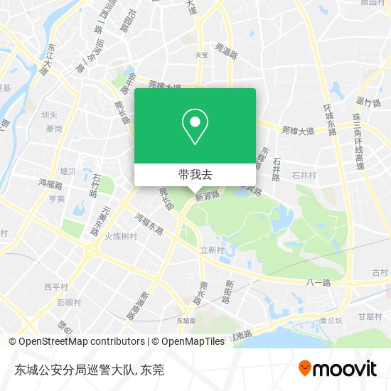 东城公安分局巡警大队地图