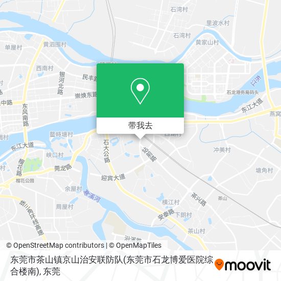 东莞市茶山镇京山治安联防队(东莞市石龙博爱医院综合楼南)地图