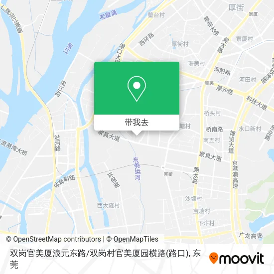 双岗官美厦浪元东路/双岗村官美厦园横路(路口)地图