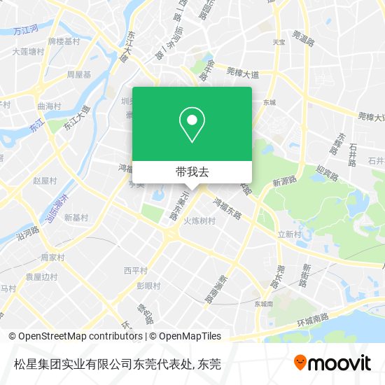 松星集团实业有限公司东莞代表处地图