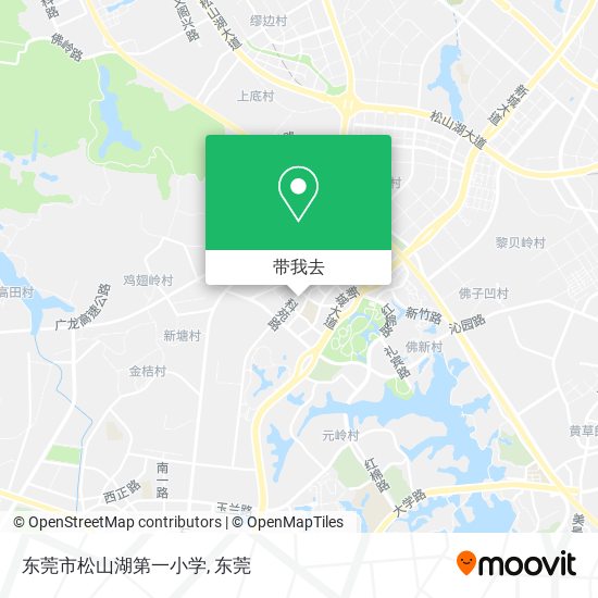 东莞市松山湖第一小学地图