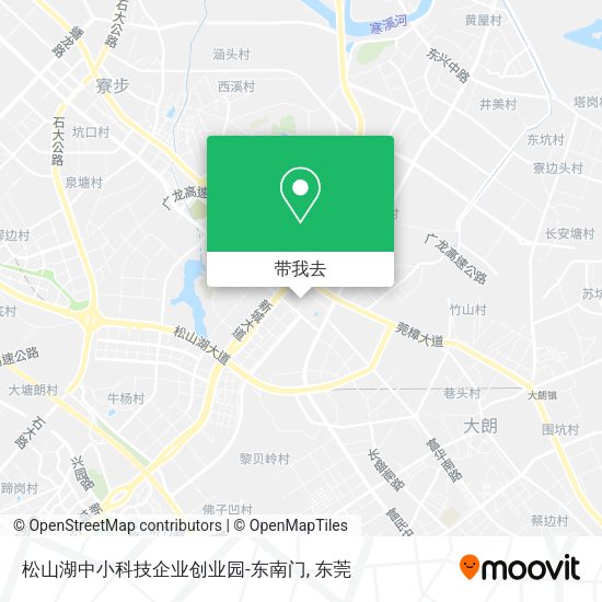 松山湖中小科技企业创业园-东南门地图