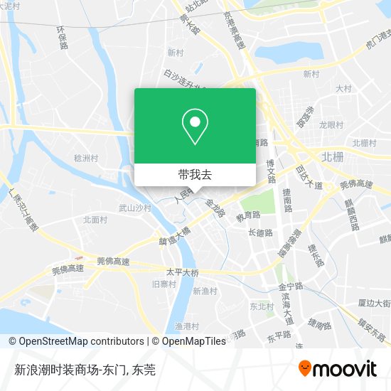 新浪潮时装商场-东门地图