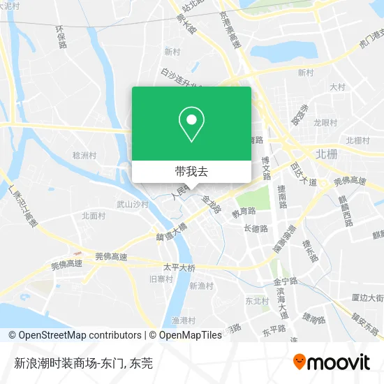 新浪潮时装商场-东门地图