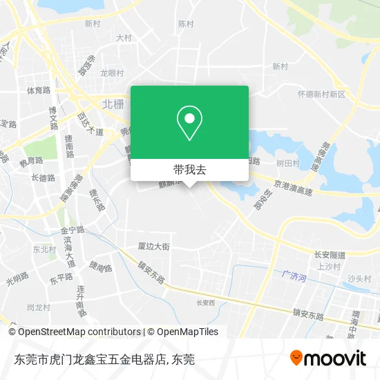 东莞市虎门龙鑫宝五金电器店地图