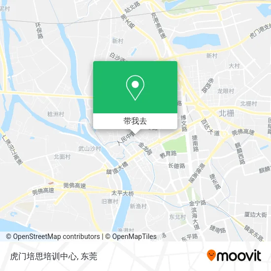 虎门培思培训中心地图