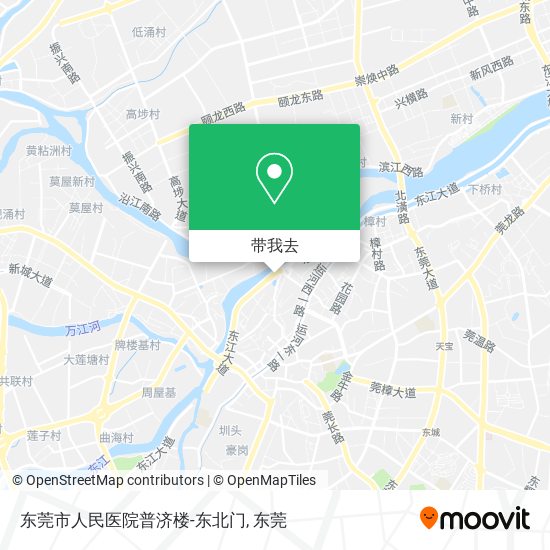 东莞市人民医院普济楼-东北门地图