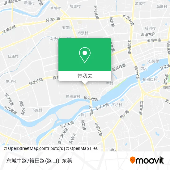 东城中路/裕田路(路口)地图