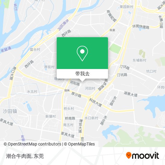 潮合牛肉面地图
