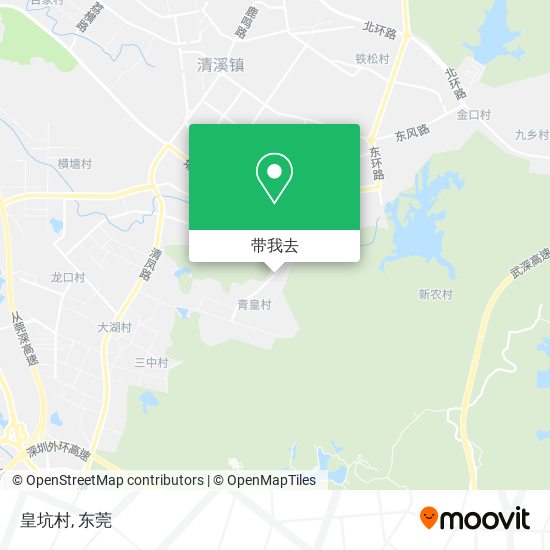 皇坑村地图