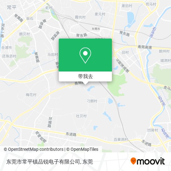 东莞市常平镇品锐电子有限公司地图