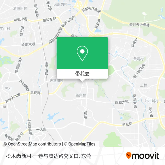 松木岗新村-一巷与威达路交叉口地图