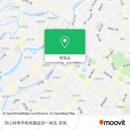 田心转角手机电脑监控一体店地图