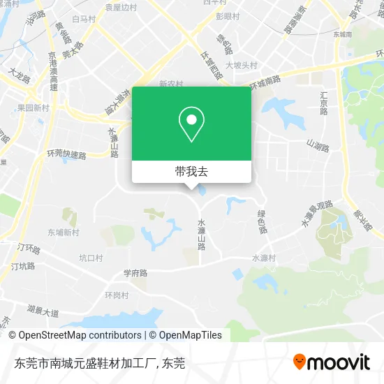 东莞市南城元盛鞋材加工厂地图