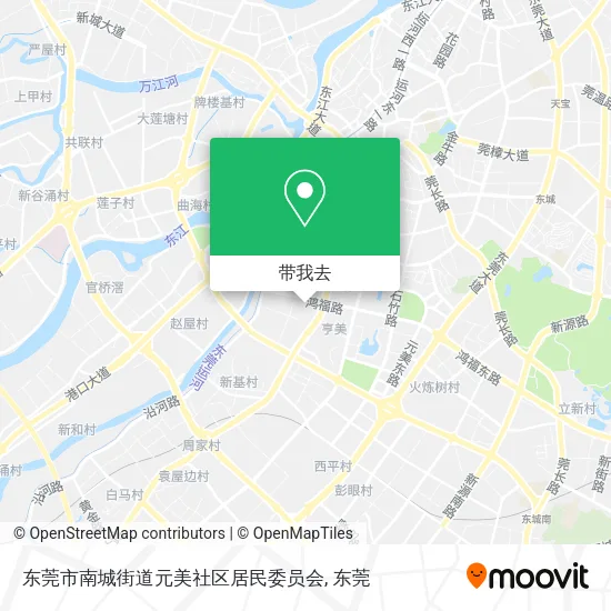 东莞市南城街道元美社区居民委员会地图