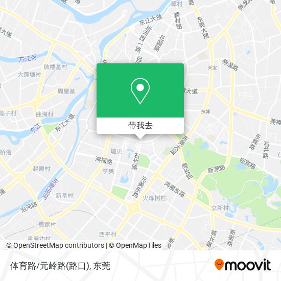 体育路/元岭路(路口)地图