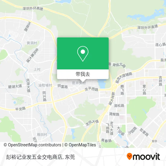 彭裕记业发五金交电商店地图