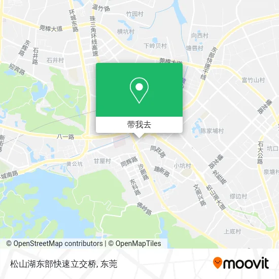 松山湖东部快速立交桥地图