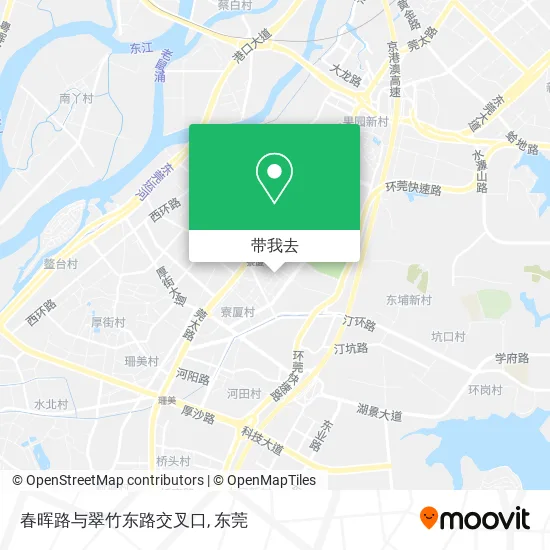 春晖路与翠竹东路交叉口地图
