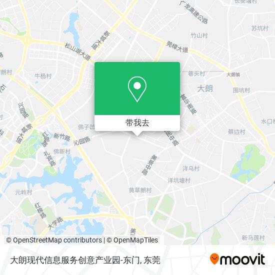 大朗现代信息服务创意产业园-东门地图