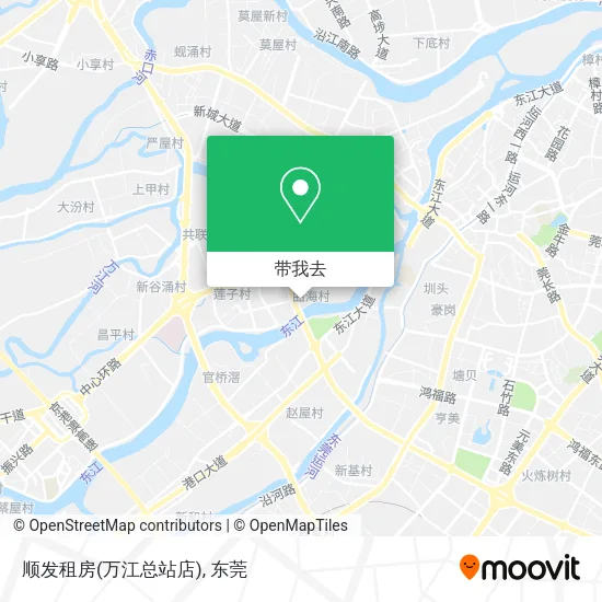 顺发租房(万江总站店)地图